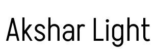 Akshar Light 字体图片