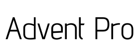 Advent Pro 字体图片