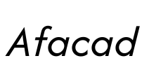 Afacad 字体图片