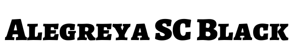 Alegreya SC Black