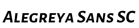 Alegreya Sans SC