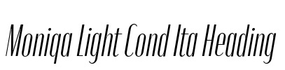 Moniqa Light Cond Ita Heading