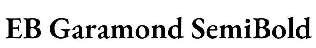 EB Garamond SemiBold