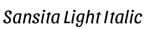 Sansita Light Italic