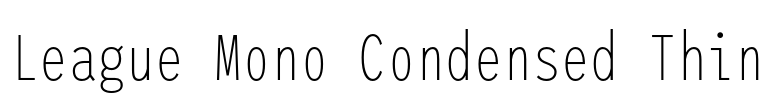 League Mono Condensed Thin