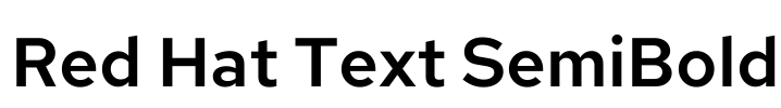 Red Hat Text SemiBold