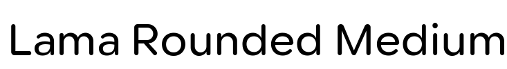 Lama Rounded Medium 字体图片