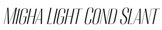 Migha Light Cond Slant