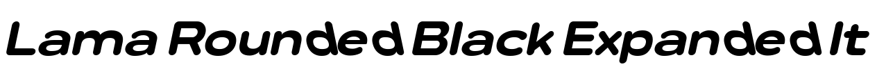 Lama Rounded Black Expanded It 字体图片