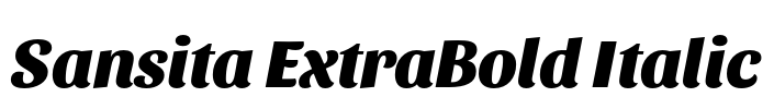 Sansita ExtraBold Italic