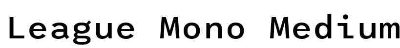 League Mono Medium