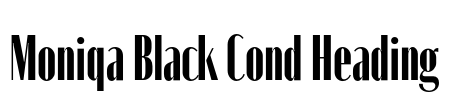 Moniqa Black Cond Heading