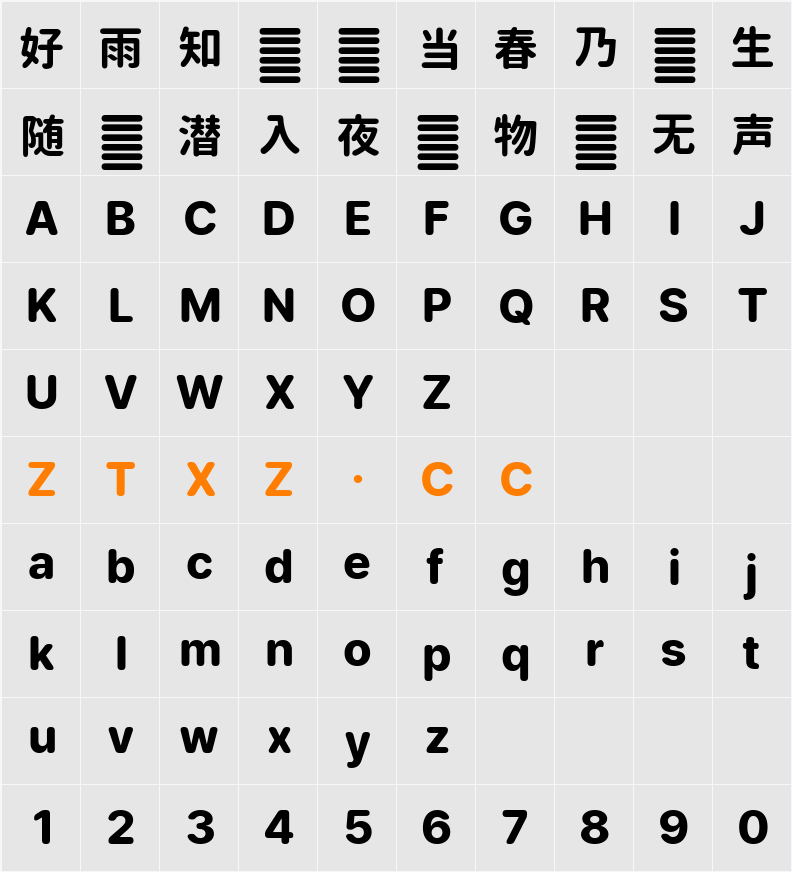 Sunghyun Sans KR Hanja ExBold