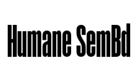 Humane SemBd 字体图片