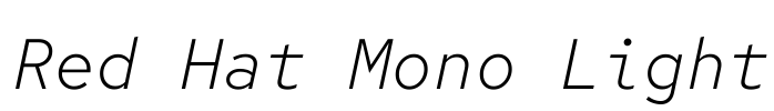 Red Hat Mono Light