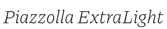 Piazzolla ExtraLight