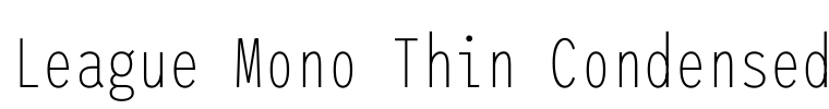 League Mono Thin Condensed