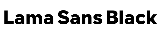 Lama Sans Black 字体图片