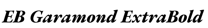 EB Garamond ExtraBold