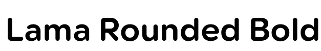 Lama Rounded Bold 字体图片