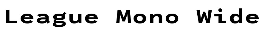 League Mono Wide