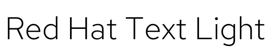 Red Hat Text Light