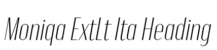Moniqa ExtLt Ita Heading