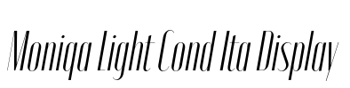 Moniqa Light Cond Ita Display