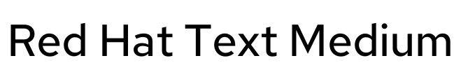 Red Hat Text Medium