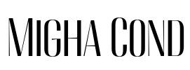 Migha Cond 字体图片