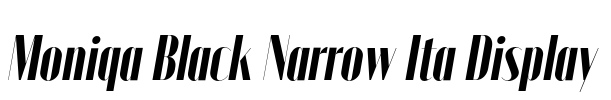 Moniqa Black Narrow Ita Display