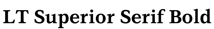 LT Superior Serif Bold 字体图片