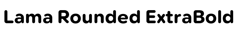 Lama Rounded ExtraBold 字体图片