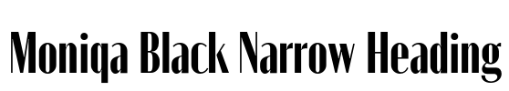 Moniqa Black Narrow Heading