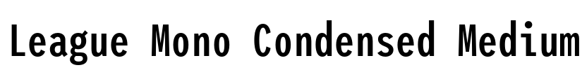 League Mono Condensed Medium
