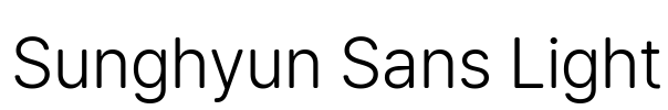 Sunghyun Sans Light