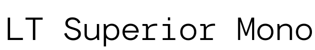 LT Superior Mono 字体图片