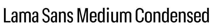 Lama Sans Medium Condensed