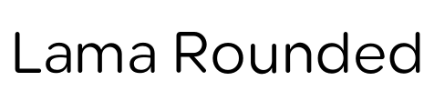 Lama Rounded 字体图片