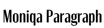 Moniqa Paragraph 字体图片