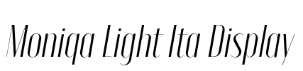 Moniqa Light Ita Display