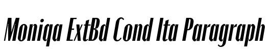 Moniqa ExtBd Cond Ita Paragraph