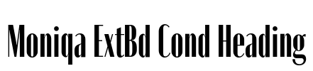 Moniqa ExtBd Cond Heading