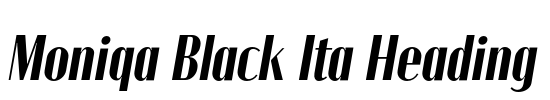 Moniqa Black Ita Heading