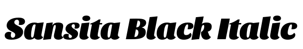 Sansita Black Italic
