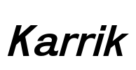Karrik 字体图片