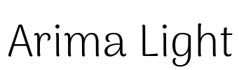 Arima Light 字体图片