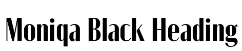 Moniqa Black Heading