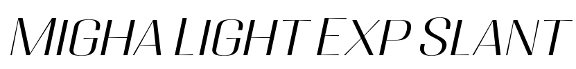 Migha Light Exp Slant