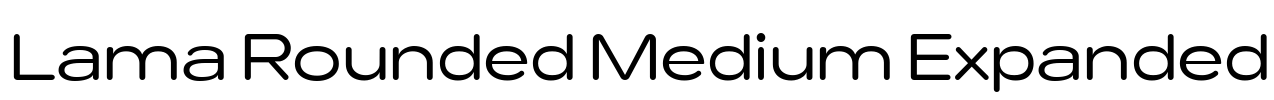 Lama Rounded Medium Expanded 字体图片